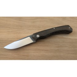 Pliant piémontais à retenue magnétique en micarta et acier inox n690