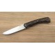 Pliant à cran forcé - bois de palmier noir et acier inox n690