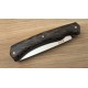 Pliant à cran forcé - bois de palmier noir et acier inox n690