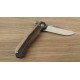 Pliant piémontais bois de pistachier et acier inox n690