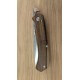 Pliant piémontais bois de pistachier et acier inox n690