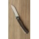 Pliant piémontais bois de pistachier et acier inox n690