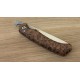 Pliant piémontais bois de loupe de thuya et acier inox N690