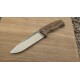 Fixe de chasse/survie manche en chêne liège et acier N690
