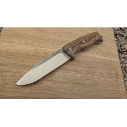 Fixe de chasse/survie manche en chêne liège et acier N690