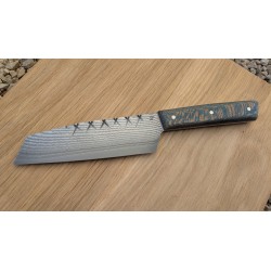 Fixe Cusine Acier sumingashi VG10 et platane stabilisé bleu